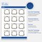Avery Printable Square Labels, 2" x 2", Matte White, Pre-printed Arched Gold & Black Florals Design, Sure Feed Technology, Laser & Inkjet Compatible, 240 Total
